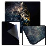 black stitched edge custom bench mats 18x16x1/8"