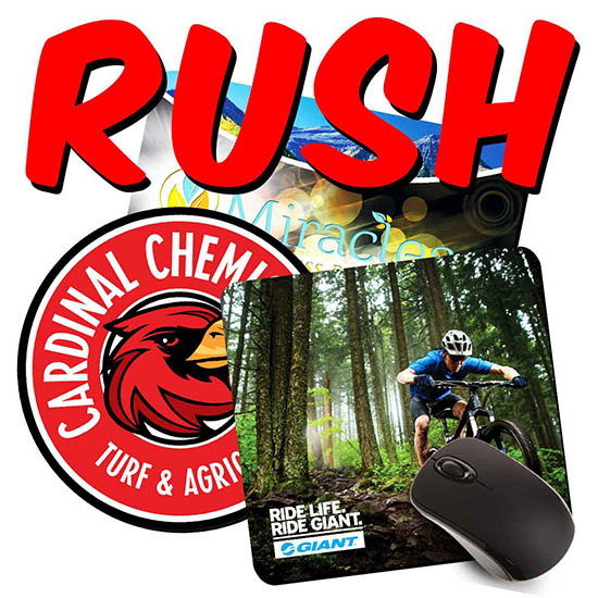Rush Custom Mouse Pads Rush printing custom mouse pads