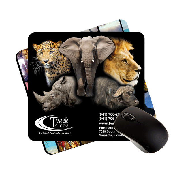 7.5x8x1/8" soft top custom mouse pads