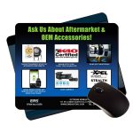 7.75x9.25x1/16" hard top customizable mouse pads with rubber backing